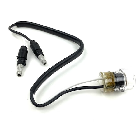 Truck-Lite Led, 1 Diode, License Light, Round, Hardwired, .180 Bullet, 12V 33210C